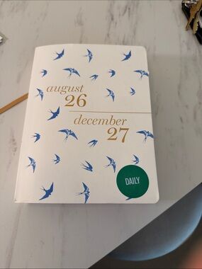 2026-2027 Blue Bird-Patterned Planner by Designworks